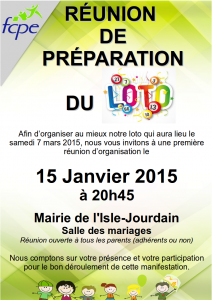 réunion de préparation LOTO 2015